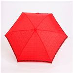 FERRE（フェレ） ジャンプ式 折りたたみ傘 9002 ロゴ レッド