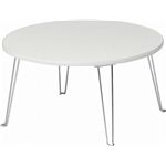 カラーテーブル/折りたたみテーブル 丸60 丸型 CCB600WH ホワイト(白)