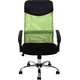 デスクチェア(椅子)/メッシュバックチェアー ガス圧昇降機能/肘掛け/キャスター付き HF-98GR グリーン（緑） - 縮小画像2