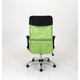デスクチェア(椅子)/メッシュバックチェアー ガス圧昇降機能/肘掛け/キャスター付き HF-98GR グリーン（緑） - 縮小画像4