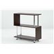 S型ラック/デザインラック 【3段】 幅81cm×奥行29.5cm SR-3BR ブラウン