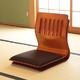 座椅子/和座いすクッション付き 木製 PY-307BS BR ブラウン - 縮小画像2