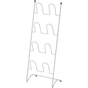 ワイヤー スリッパラック(スリッパ収納) 4段 スチール WH ホワイト(白) 商品画像