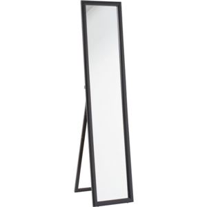 鏡面スタンドミラー/全身姿見鏡 高さ147.5cm HB-8260N BK ブラック（黒） - 拡大画像