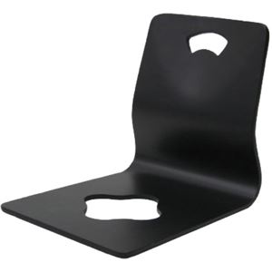 座椅子/和座イス 高さ43cm 6221HBK ブラック（黒） - 拡大画像