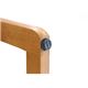 収納付きスツール(サポートチェアー 収納タイプ) 木製/合成皮革 高さ調整可 - 縮小画像5