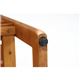 収納付きスツール(サポートチェアー 収納タイプ) 木製 高さ調整可 - 縮小画像5