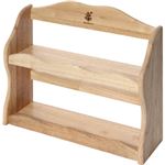 北欧調 スパイスラック/キッチン収納 【ナチュラル】 幅30cm 木製 『ボヌール』 【完成品】