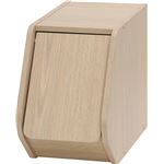 木目調 ブロックボックス/カラーボックス 【扉付き/ホワイトウォッシュ】 幅20cm×奥行38.8cm×高さ30.5cm 『Klotz』