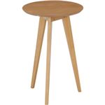 アンティーク調 コーヒーテーブル/ローテーブル 【中 ナチュラル】 幅40cm 木製 〔リビング ダイニング 寝室〕