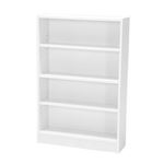 マルチユースラック (収納棚/本棚) 4段 【ホワイト】 幅60cm×奥行16.8cm