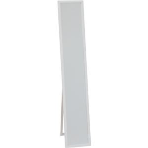 木製スタンドミラー/全身姿見鏡 【ホワイト】 幅27cm 飛散防止加工 スリム 商品写真