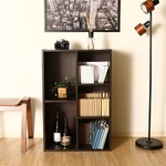 シンプルテイスト フリーボックス/収納棚 【ダークブラウン】 幅59cm 収納枠5マス