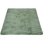 シャギーラグ(絨毯/ラグマット) グリーン 【185cm×185cm】 正方形 『メランジェ』