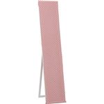 カバー付き スタンドミラー/全身姿見鏡 【ピンクドット】 幅30cm 飛散防止加工