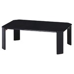 和モダン風 UVローテーブル/センターテーブル 【幅75cm ブラック】 折りたたみ 『ルーチェ』