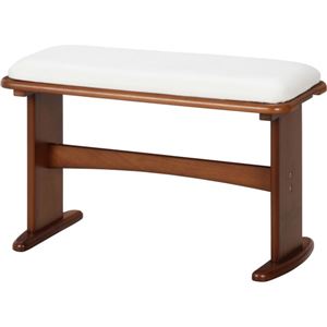 北欧風 ベンチ/ダイニングベンチ 【ミディアムブラウン】 幅69cm 『ウィング ベンチ』