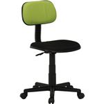 オフィスチェア/デスクチェア 【グリーン×ブラック】 幅52cm キャスター付き 『リップII』