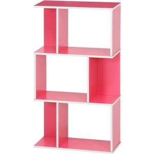 オープンラック/インテリア家具 【ピンク】 3段 幅59cm×奥行24cm×高さ106.2cm 『YOU ボックス』 商品画像