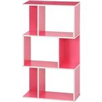 オープンラック/インテリア家具 【ピンク】 3段 幅59cm×奥行24cm×高さ106.2cm 『YOU ボックス』