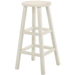 北欧調 フラワースタンド/花台 ハイタイプ 【ラウンド型 ホワイト】 幅28cm 木製 『moku』