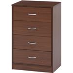 シンプルテイスト チェスト/タンス 【ブラウン】 幅59cm 引き出し4杯 『プレモ』