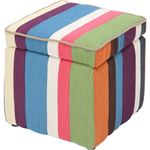 パッチワーク ボックススツール/オットマン 【1人掛け】 カラフル 幅40cm 正方形 収納付き 『シエナ』