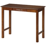 北欧風 デスク/マルチテーブル 【ミディアムブラウン】 幅90cm 引き出し1杯付き 『マンチェスター』