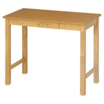 北欧風 デスク/マルチテーブル 【ナチュラル】 幅90cm 引き出し1杯付き 『マンチェスター』