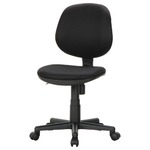 シンプルテイスト オフィスチェア/デスクチェア 【ブラック】 幅52cm キャスター付き 『イグアス』