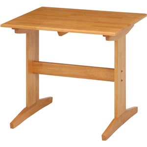ダイニングテーブル/リビングテーブル 単品 【ナチュラル】 幅80cm 木製 商品画像