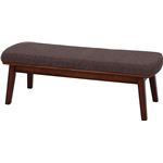 北欧調 ダイニングベンチ/ベンチ 【ブラウン】 幅120cm 『グランデ』 〔什器 カフェ〕