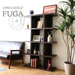 オープンシェルフ/インテリア家具 【5段】 幅90cm ブラウン 見せる収納 『FUGA』 〔ディスプレイ用品 什器〕 商品画像