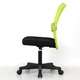 デスクチェア(椅子)/メッシュバックチェアー 【ハンター】 ガス圧昇降機能/キャスター付き グリーン（緑） - 縮小画像3