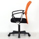 デスクチェア(椅子)/メッシュバックチェアー 【ハンター】 ガス圧昇降機能/肘掛け/キャスター付き オレンジ - 縮小画像3