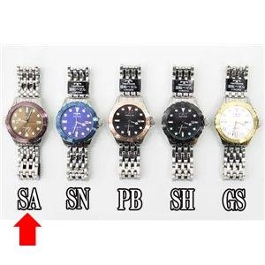 TECHNOS（テクノス） メンズ 腕時計 T5131 SA ベゼルパープル - 拡大画像