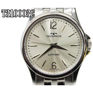 TECHNOS（テクノス） メンズ 腕時計 T310003 文字盤シルバー - 拡大画像