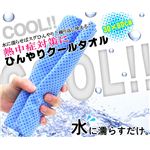 ひんやりクールタオル 30x80cm （筒A） ブルー 【2個セット】