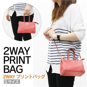 2WAYプリントバッグ Sサイズ ライトブルー
