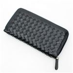 メッシュ長財布 合成皮革（PU） ブラック