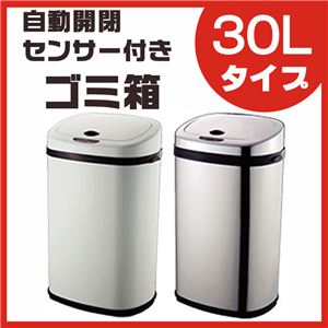 センサー付きゴミ箱 30Lタイプ SS-30LS02 シルバー