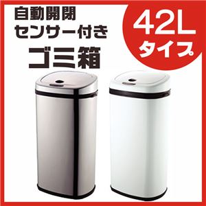 センサー付きゴミ箱 42Lタイプ SS-42LS02 シルバー