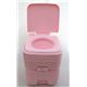 本格派ポータブル水洗トイレピンク 20リットル