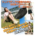ウォーキングシューズ NEW Dr.Heelesカジュアル ブラック 23.0cm