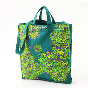 MARC BY MARC JACOBS（マークバイマークジェイコブス） ダブルハンドル トートバッグ Flower Tote Green/Purple(117548) - 拡大画像