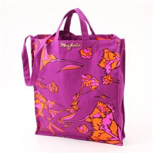 MARC BY MARC JACOBS（マークバイマークジェイコブス） ダブルハンドル トートバッグ Flower Tote Plum/Pink(117514) - 拡大画像