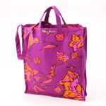 マークバイマークジェイコブス ダブルハンドル トートバッグ Flower Tote Plum/Pink(117514)|