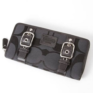 COACH�i�R�[�`�j �V�O�l�`���[�o�b�N���W�b�v���E���h�t�@�X�i�[�����z F43393 SLCBK