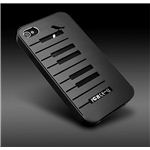 【iPhone4/4Sケース】U-lex(ユーレックス) Piano U-MPC-Black ブラック