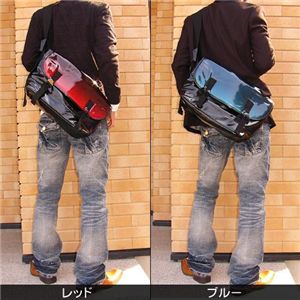 メッセンジャー バッグ ダブルオープンメッセンジャー レッド